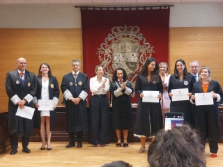 Entrega de diplomas a los participantes de 'Educar en justicia'
